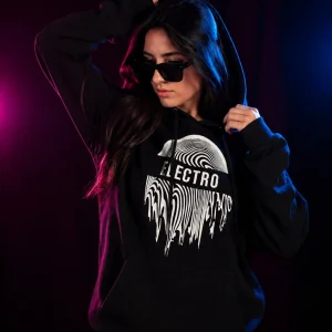 electro techno hoodie