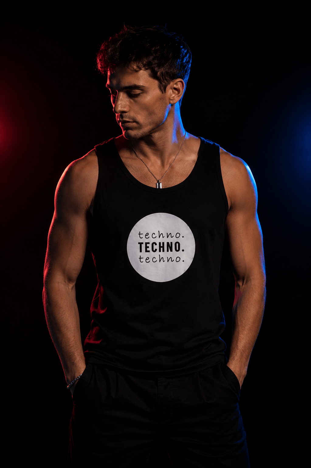techno man tank top