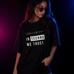 in techno we trust tshirt