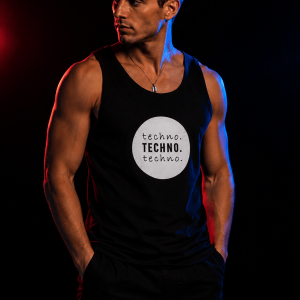 techno man tank top